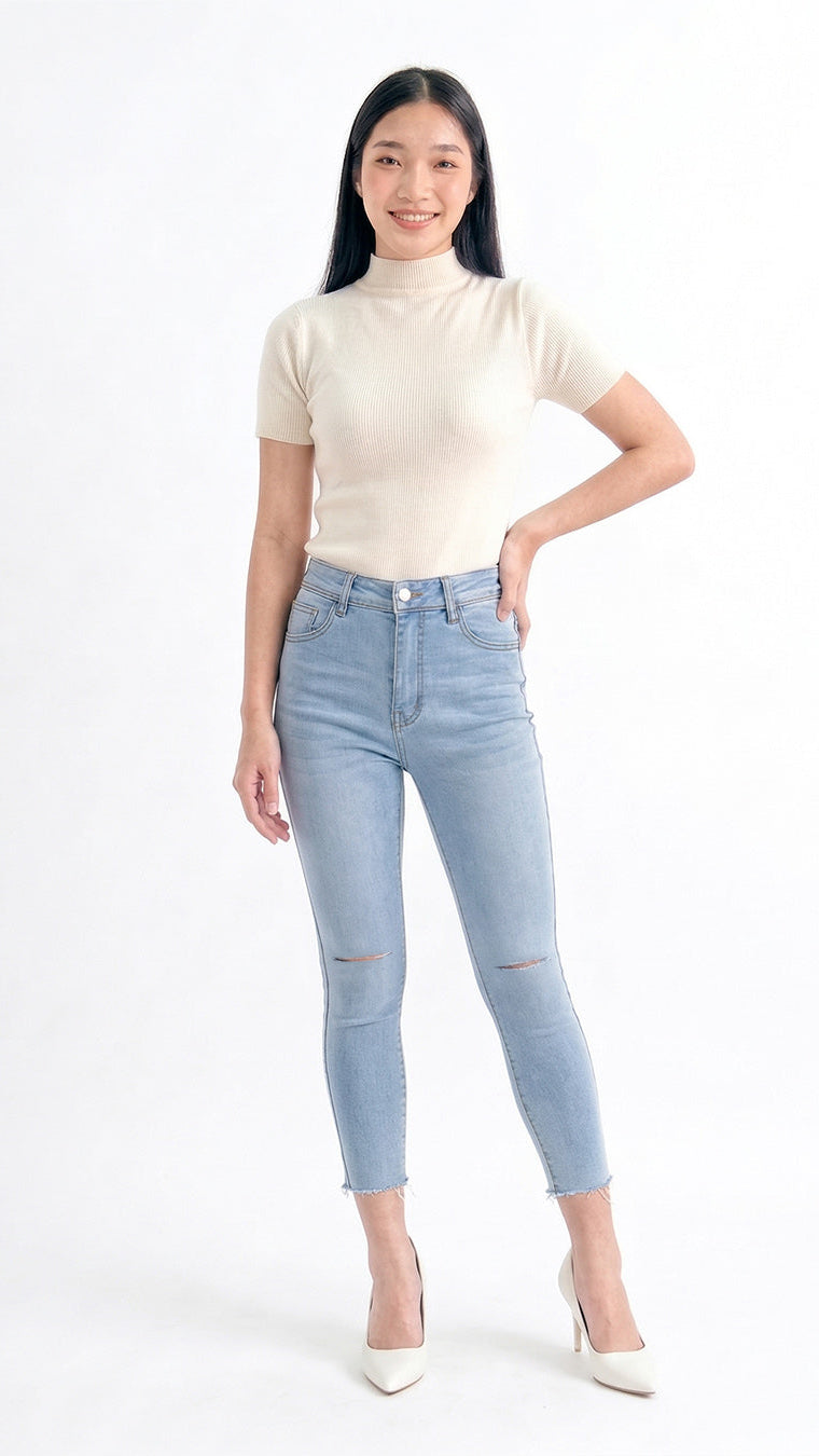 Helia Skinny Ripped Highwaist