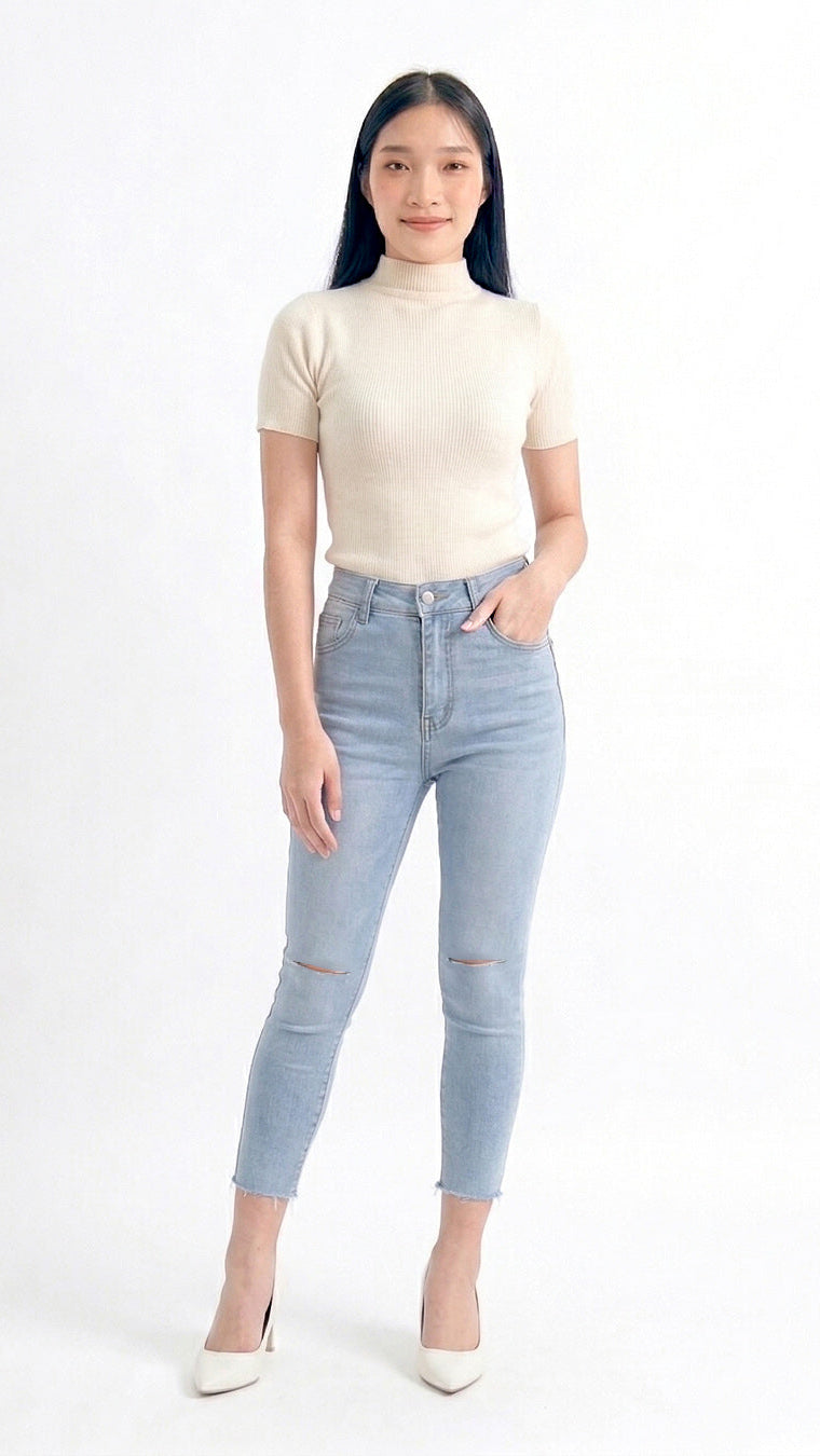 Helia Skinny Ripped Highwaist