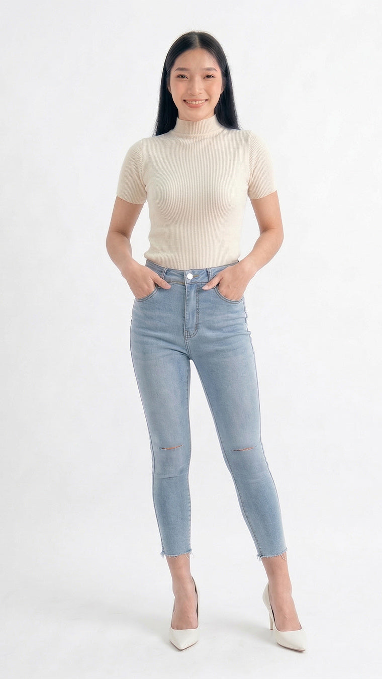 Helia Skinny Ripped Highwaist