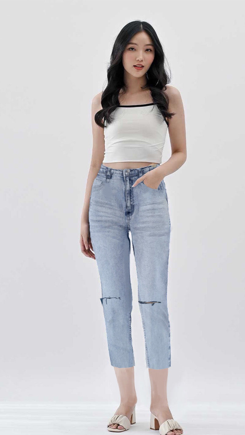 Helia Skinny Ripped Highwaist