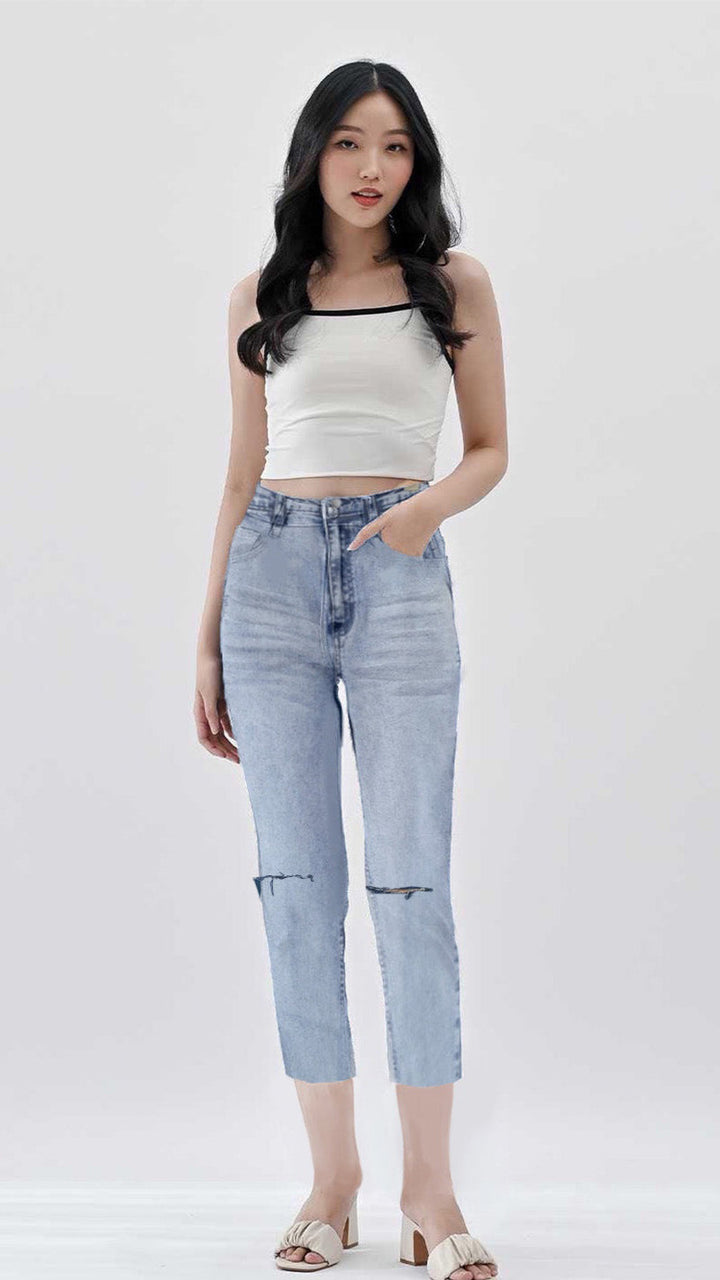 Helia Skinny Ripped Highwaist